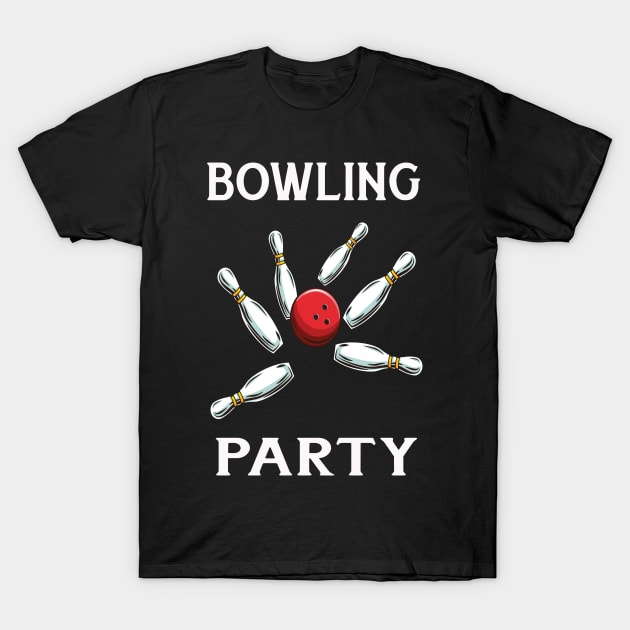 Bowling Party T-Shirt by Shiva121